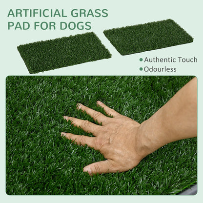 Artificial Grass Dog Pee Pad, 26" x 16", 2 Packs, Green Elevated Dog Beds at Gallery Canada