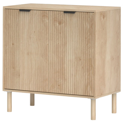 Accent Cabinet with Doors, Adjustable Shelf, Wood Legs, Oak Storage Cabinets Oak at Gallery Canada
