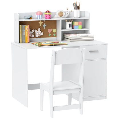 Kids Desk and Chair Set with Storage Hutch, Drawer, Cabinet Kids Desk Sets at Gallery Canada