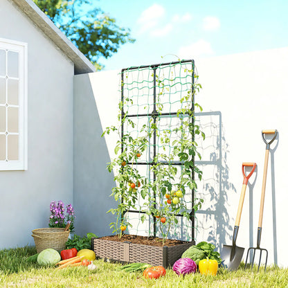 Plastic Planter Box With Trellis, Self-Watering Raised Garden Bed Raised Garden Beds at Gallery Canada