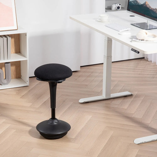 Adjustable Ergonomic Standing Stool, Swivel Backless Wobble Chair