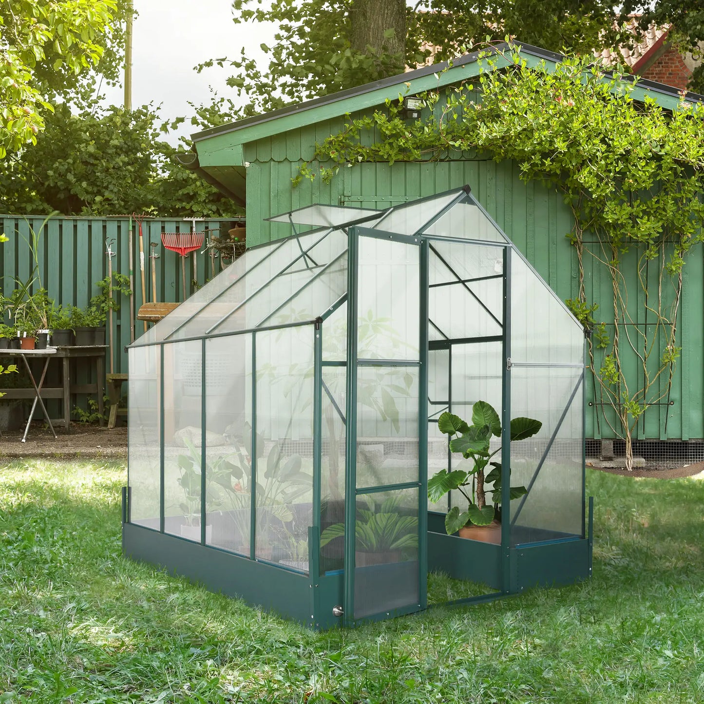 8.2' x 6.2' Greenhouse, Aluminum Frame, Temperature Controlled Window Walk In Greenhouses at Gallery Canada