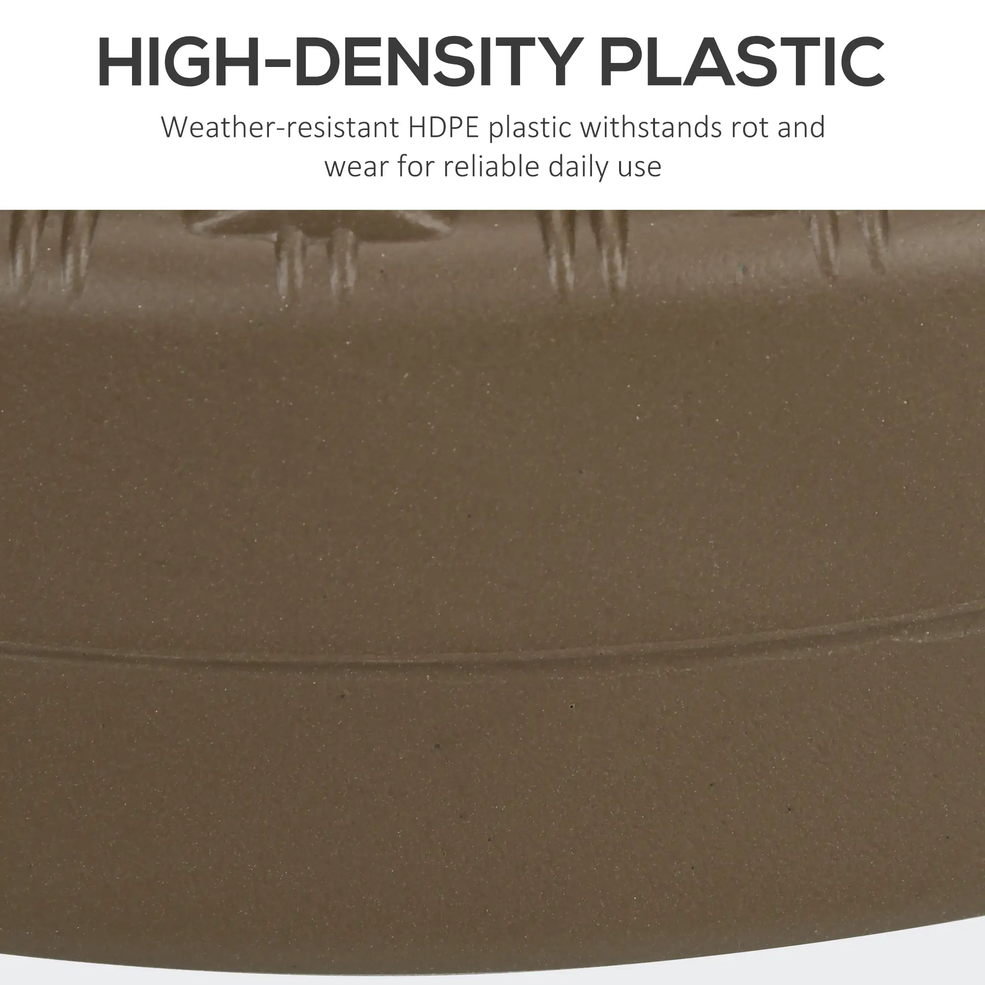Heavy Duty Fillable Umbrella Base, Round Parasol Stand, Brown Umbrella Bases at Gallery Canada