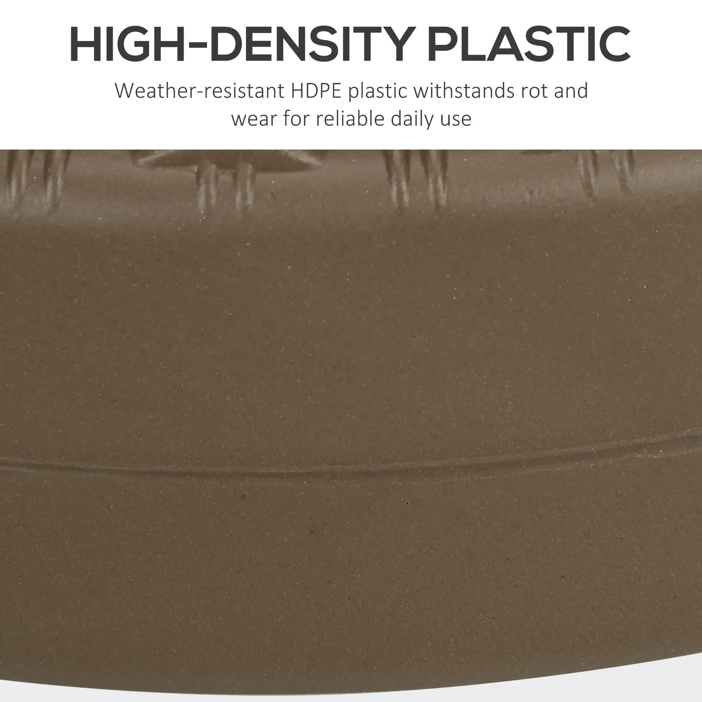 Heavy Duty Fillable Umbrella Base, Round Parasol Stand, Brown Umbrella Bases at Gallery Canada