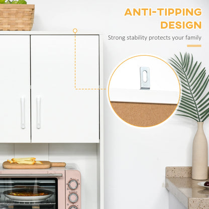 Modern Kitchen Cupboard, Storage Cabinet Hutch, 2 Cabinets, 3 Drawers, White Kitchen Pantry Cabinets at Gallery Canada