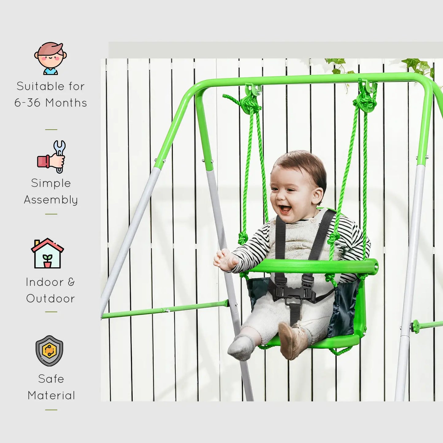 Infant Toddler Swing, Safety Harness, 6-36 Months Gym Sets & Swings at Gallery Canada