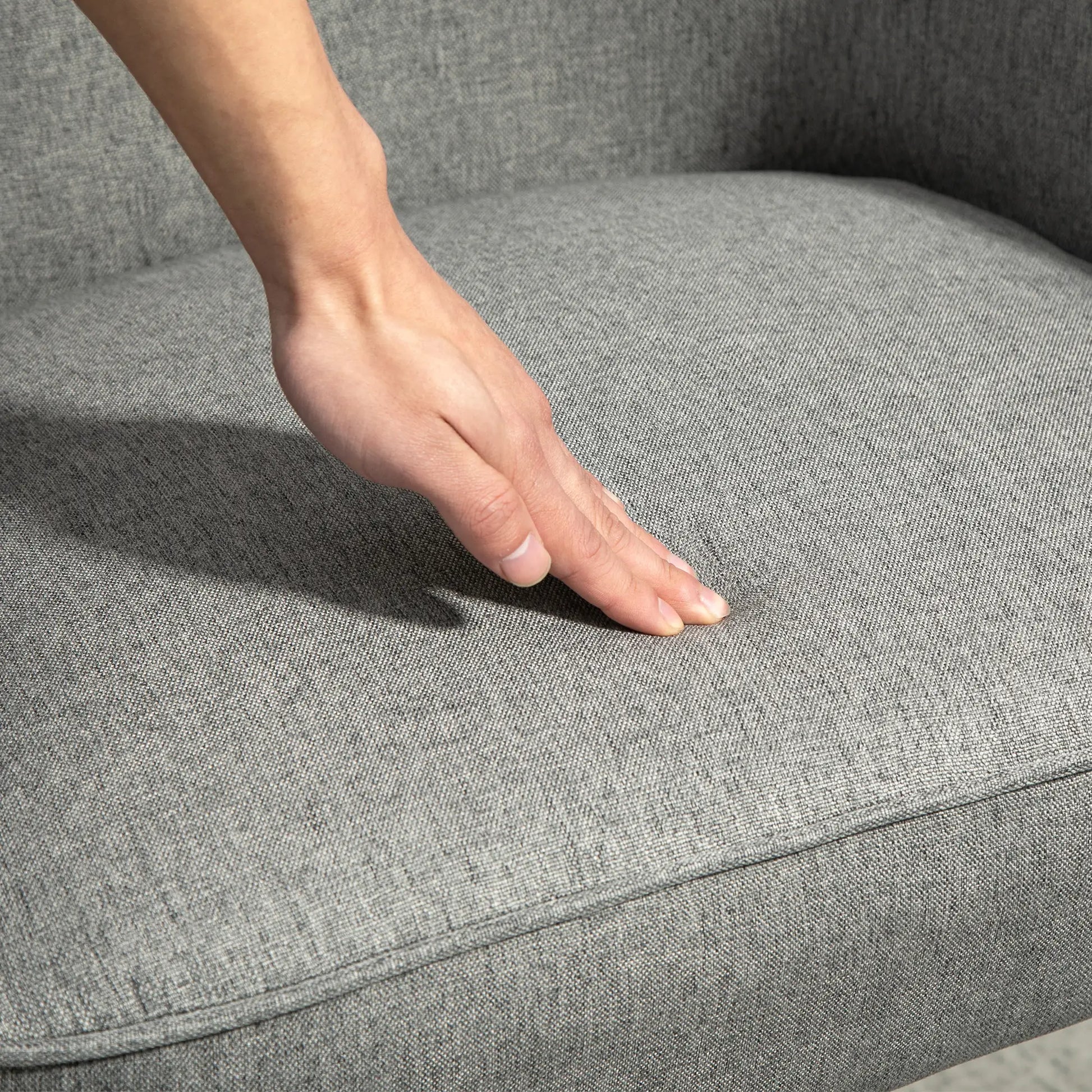 Modern Fabric Armchair, Metal Legs, Living Room, Bedroom, Home Office, Grey Sofas & Reclining Chairs at Gallery Canada