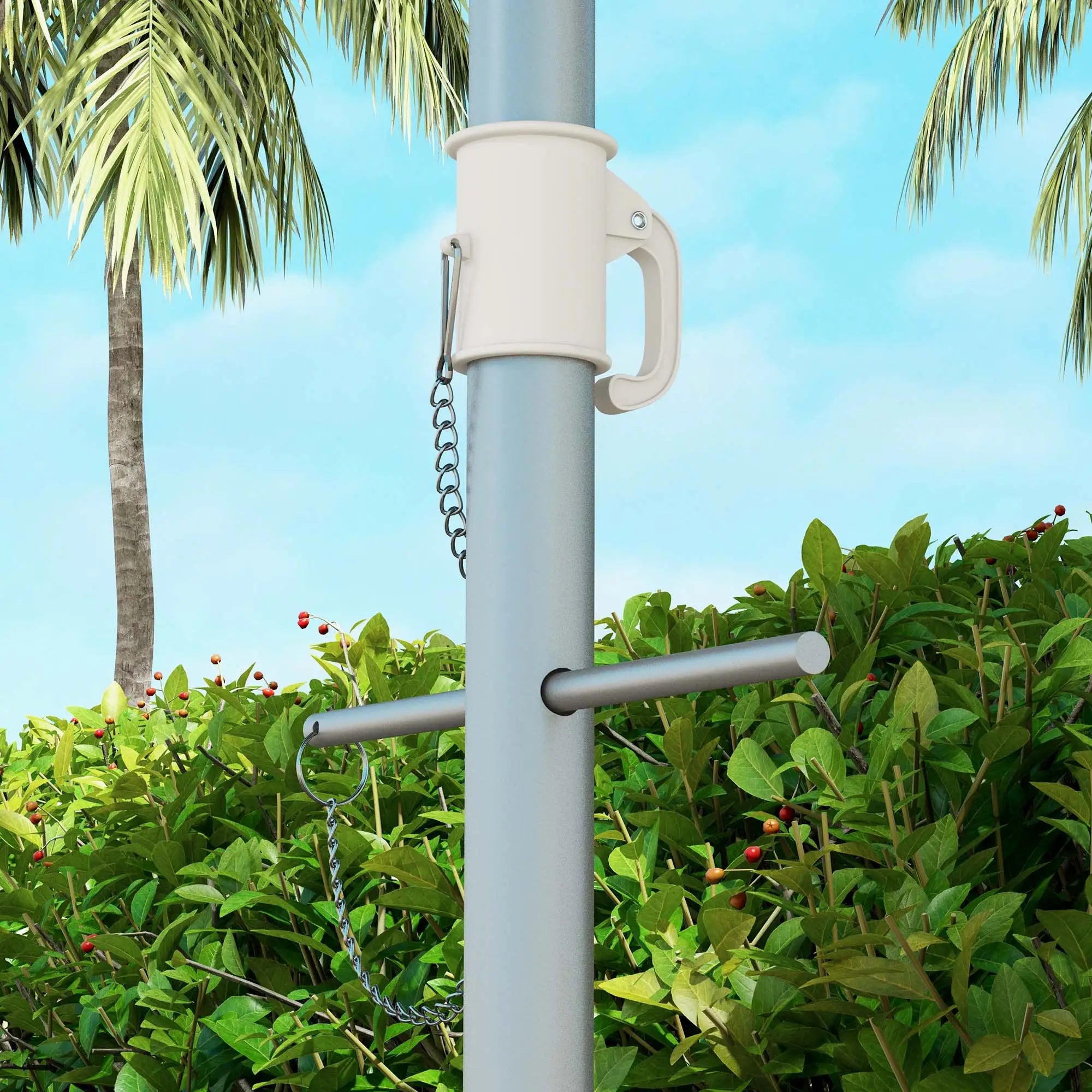 6ft Adjustable Beach Umbrella, Sand Anchor, Tilt Bag, 40+ UV, Multicolour Beach Umbrellas at Gallery Canada