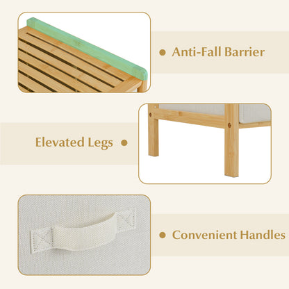 Fabric Dresser with 6 Drawers with 6 Folding Fabric Bins for Bedroom Living Room, Natural Dressers & Chests at Gallery Canada