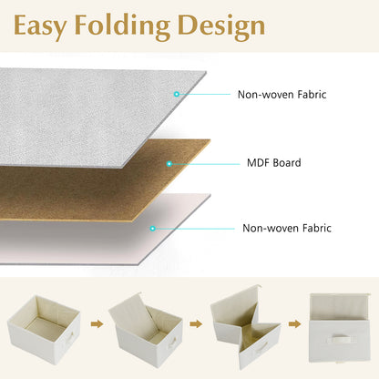 Fabric Dresser with 6 Drawers with 6 Folding Fabric Bins for Bedroom Living Room, Natural Dressers & Chests at Gallery Canada