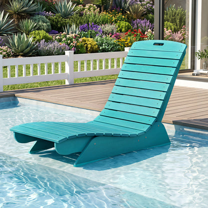 Transat d'extérieur, résistant à la décoloration, profilé, turquoise