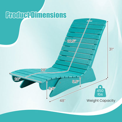 Transat d'extérieur, résistant à la décoloration, profilé, turquoise