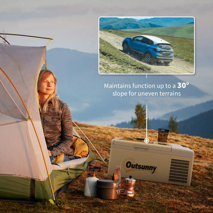 12V Car Refrigerator, 17QT Electric Cooler, -68℉-50℉, Portable Car Coolers at Gallery Canada