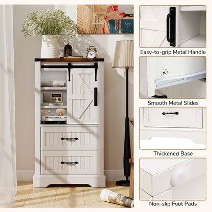 Farmhouse Bathroom Floor Cabinet Freestanding Wooden Storage Organizer, White Floor Cabinets at Gallery Canada