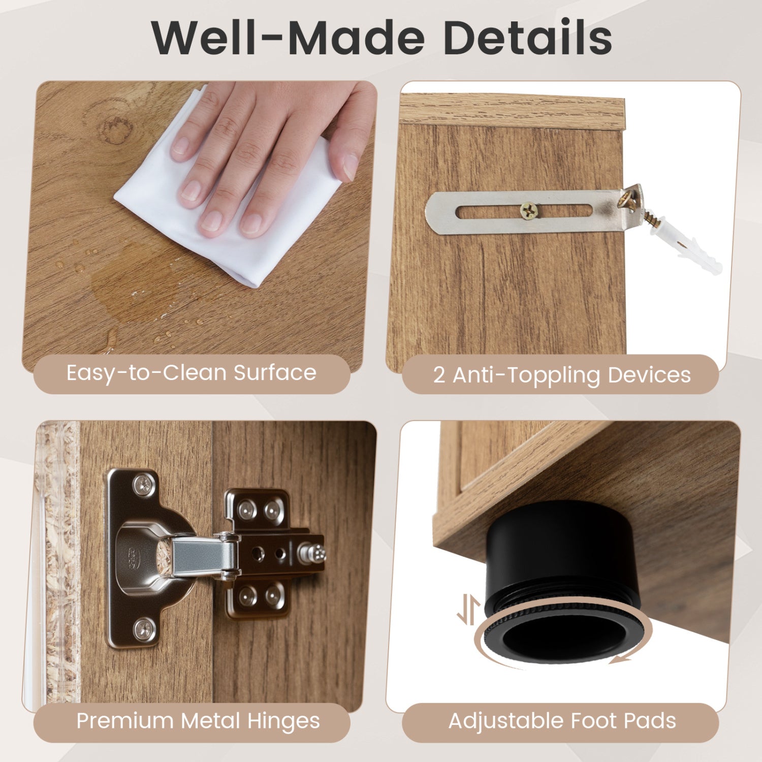 Farmhouse Bathroom Floor Cabinet, Sliding Barn Door, Natural Floor Cabinets at Gallery Canada