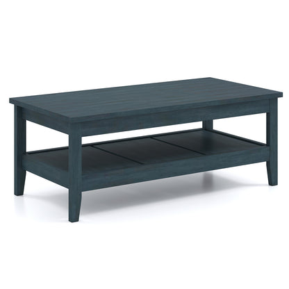 Farmhouse Coffee Table, Rustic Cocktail Center Table, Blue Coffee Tables at Gallery Canada