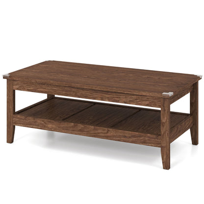 Farmhouse Coffee Table, Rustic Cocktail Center Table, Walnut Coffee Tables at Gallery Canada