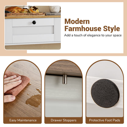 Farmhouse Console Table with 2 Drawers 42 inch Long Narrow Entryway Table Console Tables at Gallery Canada