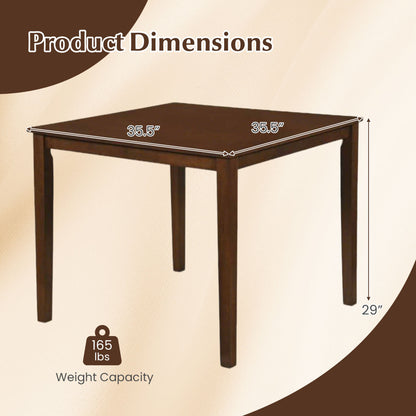 Farmhouse Dining Table, 35" Square, Walnut Dining Tables at Gallery Canada