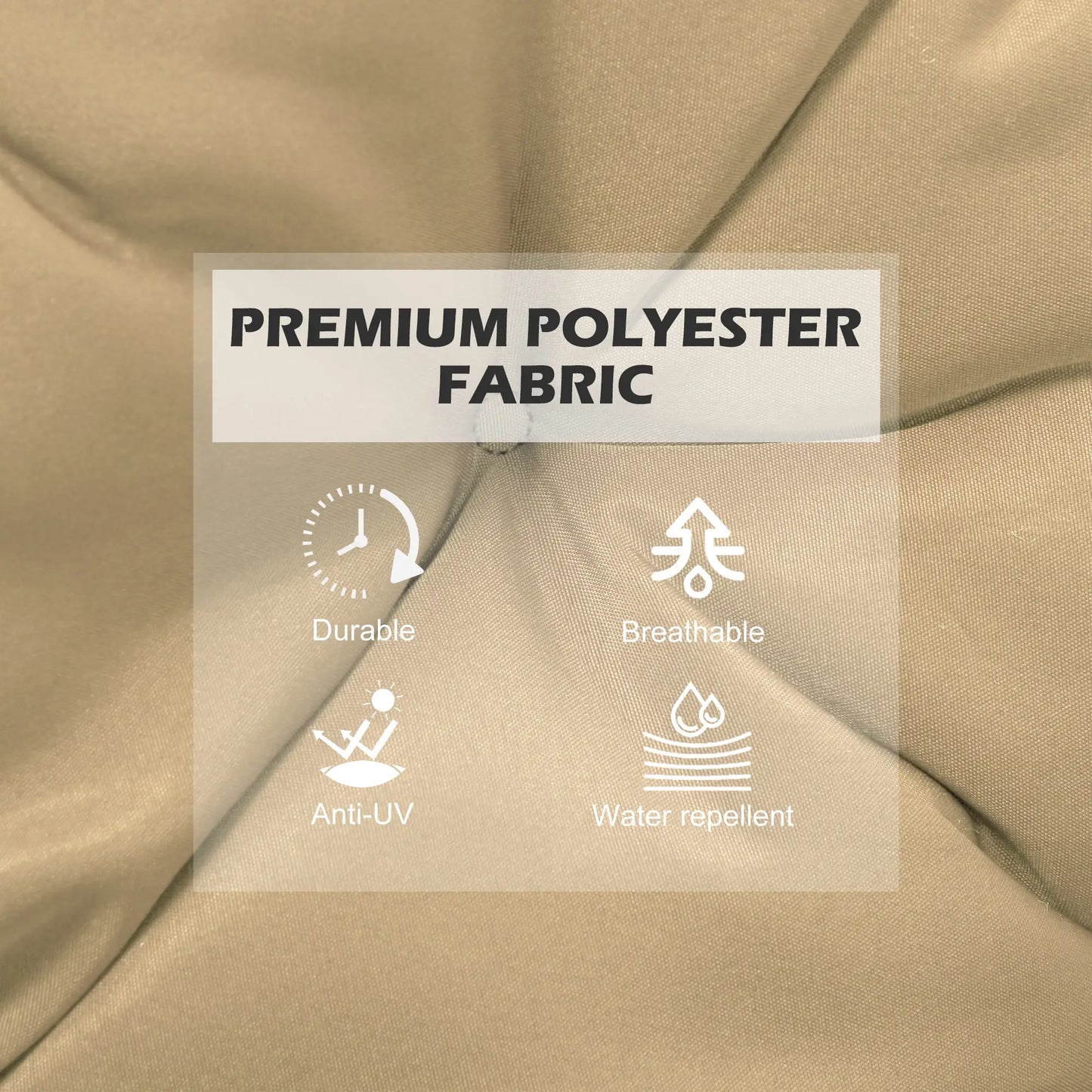 Set of 2 Garden Chair Cushions Seat Pad with Backrest for Sunbeds, Rocking Chairs, Loungers, Outdoor &; Indoor Use Patio Chair Cushions at Gallery Canada