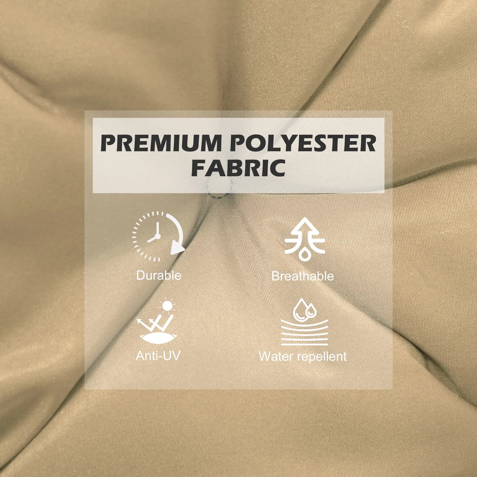 Set of 2 Garden Chair Cushions Seat Pad with Backrest for Sunbeds, Rocking Chairs, Loungers, Outdoor &; Indoor Use Patio Chair Cushions at Gallery Canada