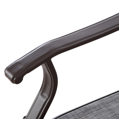 Outdoor Glider Chair, Steel Frame, Mesh Fabric, Garden, Grey Outdoor Gliders at Gallery Canada