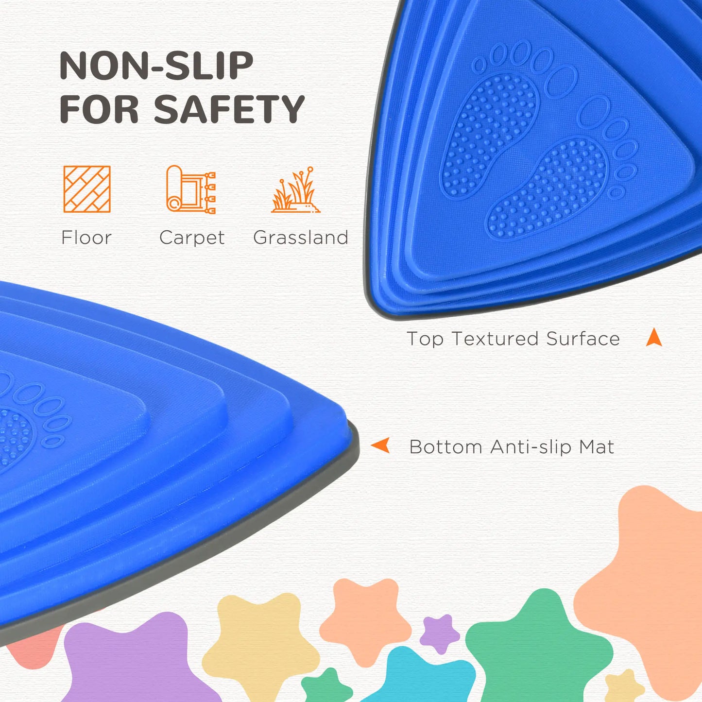 11 PCs Stepping Stones, Non-Slip Rubber, Stackable, 3-8 Years Gym Sets & Swings at Gallery Canada