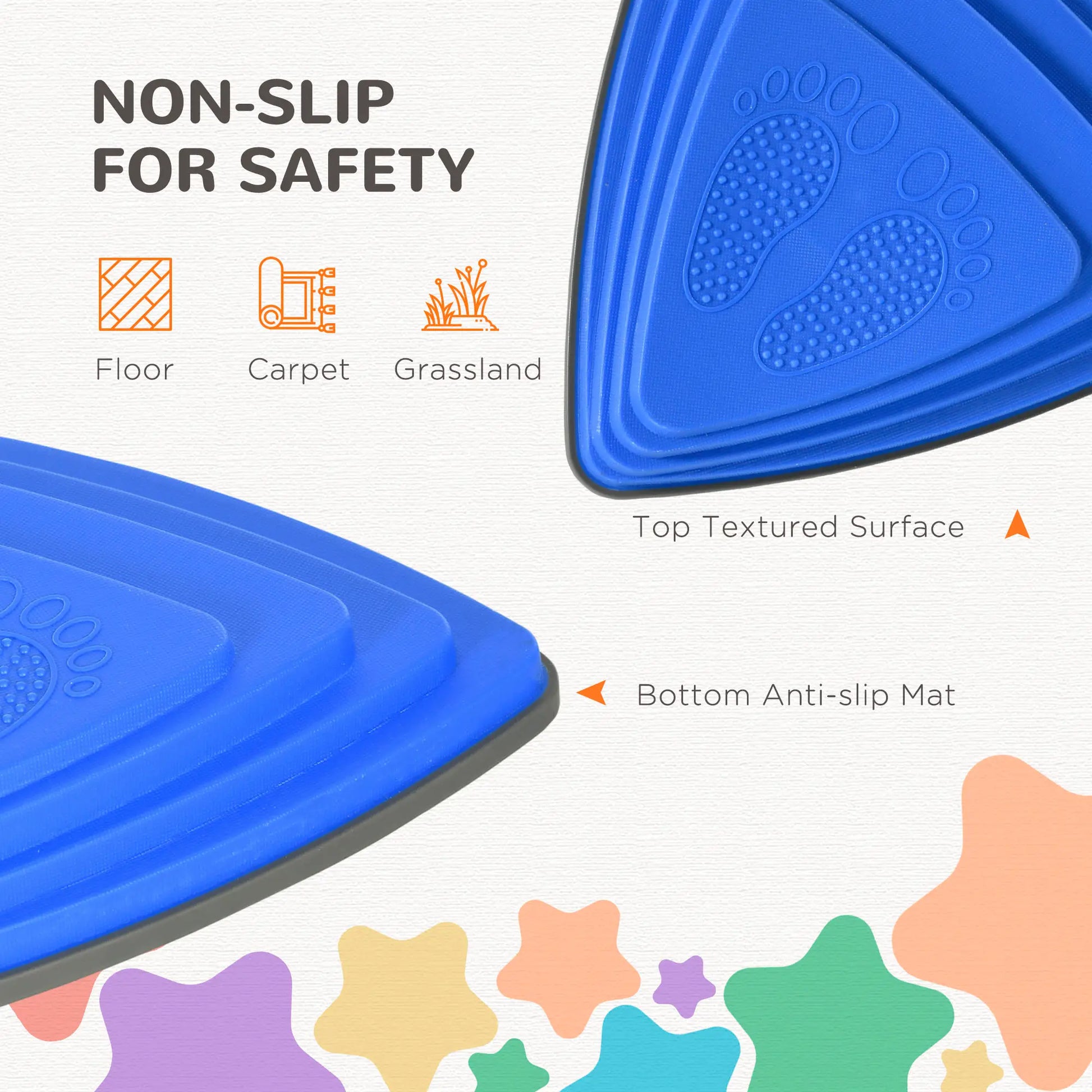 11 PCs Stepping Stones, Non-Slip Rubber, Stackable, 3-8 Years Gym Sets & Swings at Gallery Canada