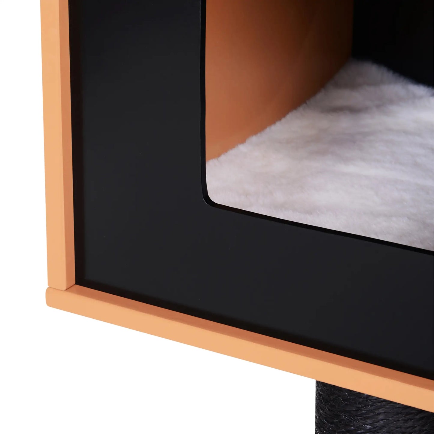 47.2" Cat Tree, Kitten Scratcher, Activity Center, Black Cat Posts at Gallery Canada