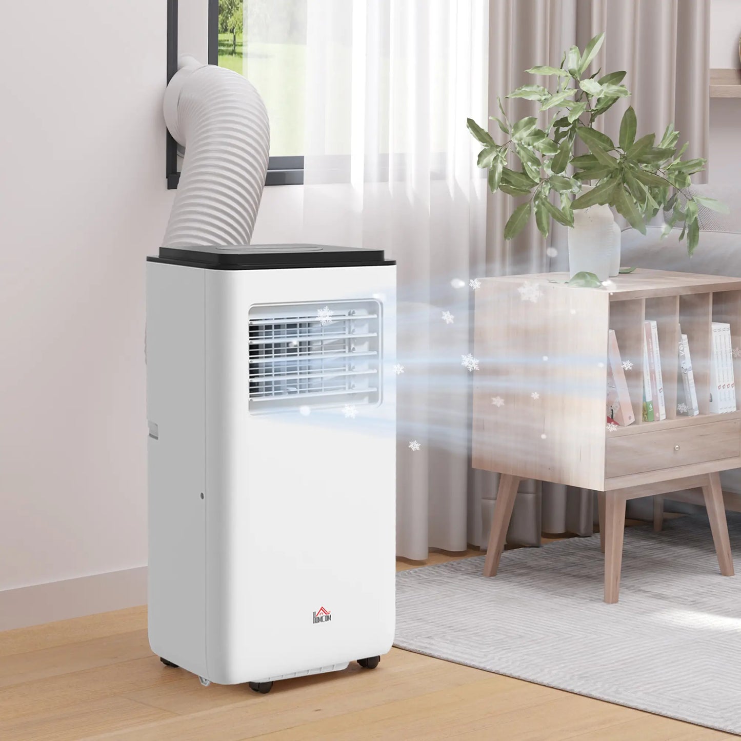 8,000 BTU Mobile Air Conditioner, 345 Sq. Ft., Dehumidifier Fan, White Air Conditioner at Gallery Canada