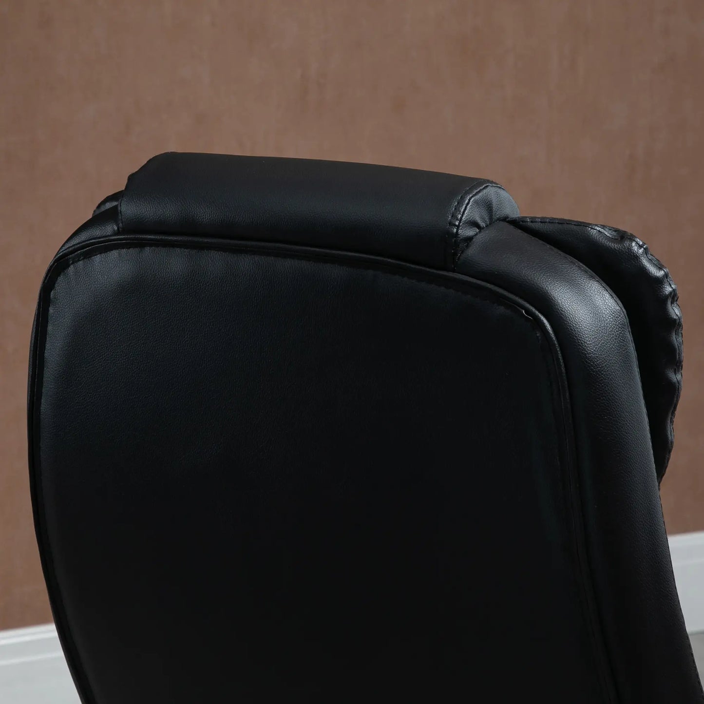 PU Leather Executive Recliner Office Chair, Swivel Wheels, Adjustable Height, Black Executive & Manager Chairs at Gallery Canada