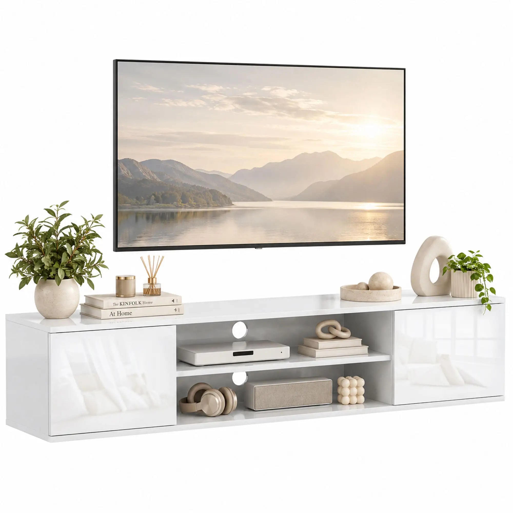 Floating TV Stand Cabinet for TVs up to 60
