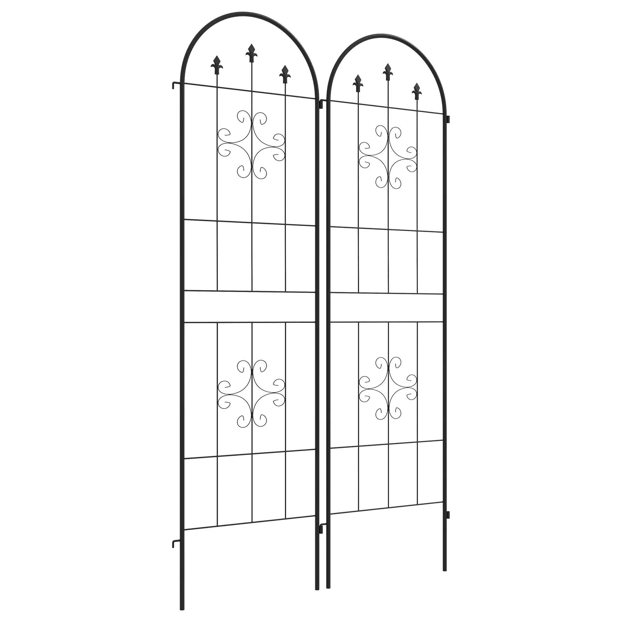 Metal Trellis Set of 2, Garden Support Frames, Arrow Design Plant Stands at Gallery Canada