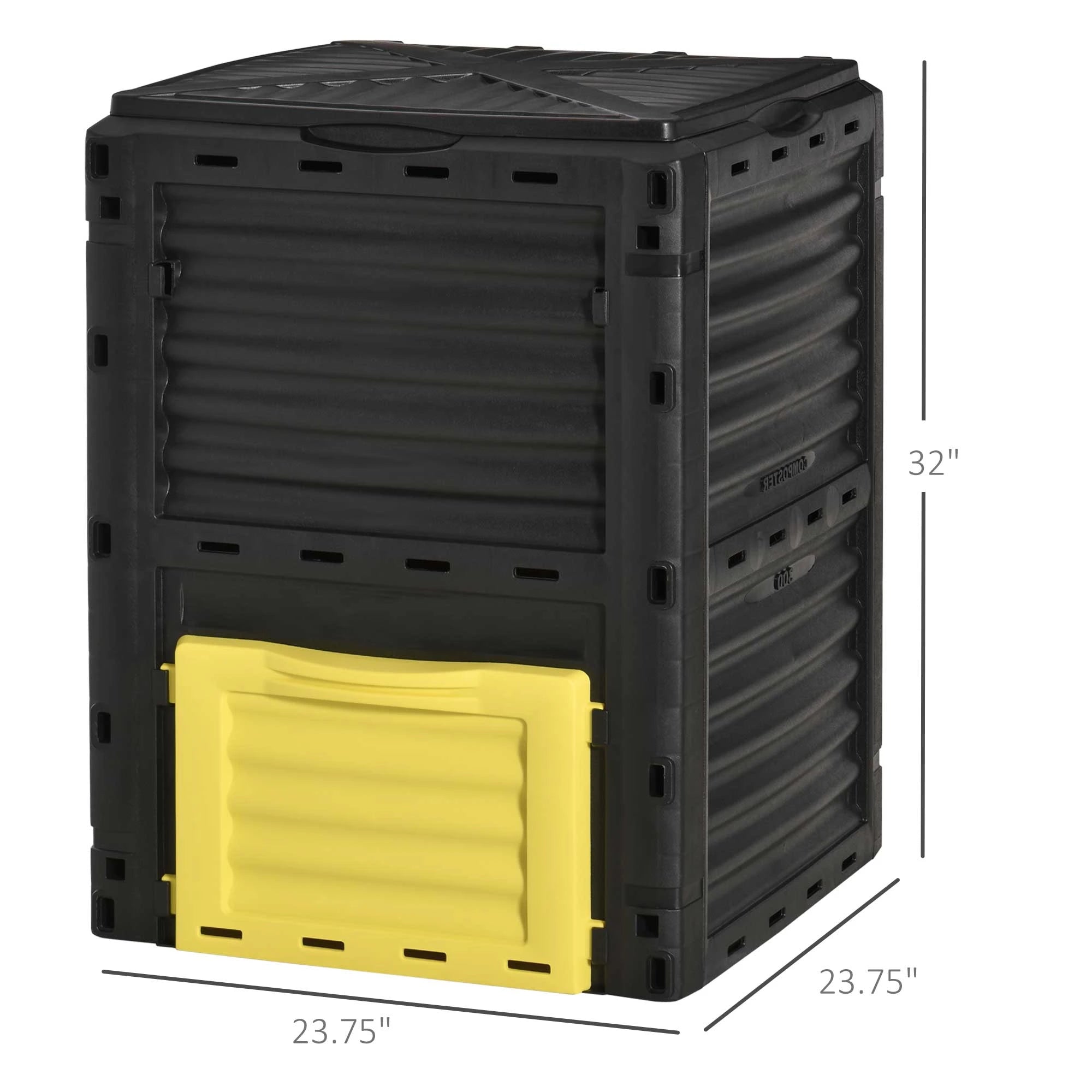 Large Outdoor Compost Bin, 80 Gallon, Fast Soil Creation, Yellow Outdoor Compost Bin at Gallery Canada