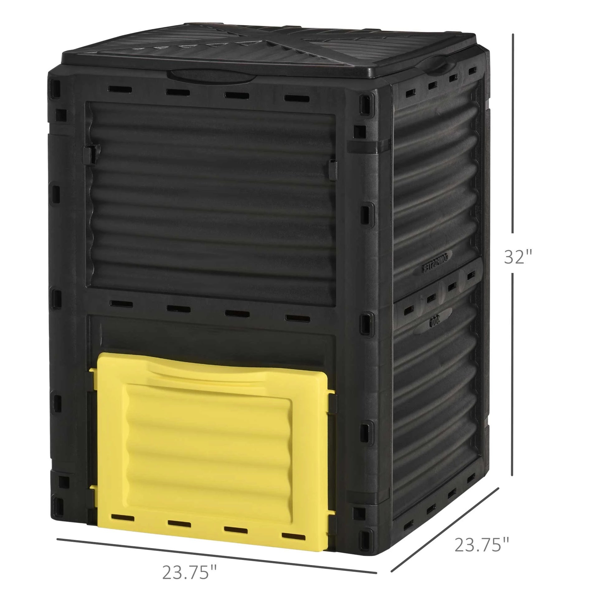Large Outdoor Compost Bin, 80 Gallon, Fast Soil Creation, Yellow Outdoor Compost Bin at Gallery Canada