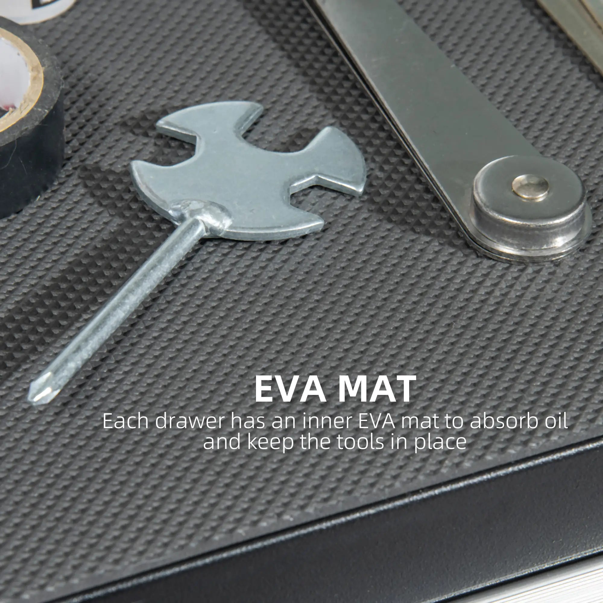 2-Drawer Rolling Tool Chest, Metal Cabinet, Black Tool Organizers at Gallery Canada