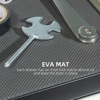 2-Drawer Rolling Tool Chest, Metal Cabinet, Black Tool Organizers at Gallery Canada