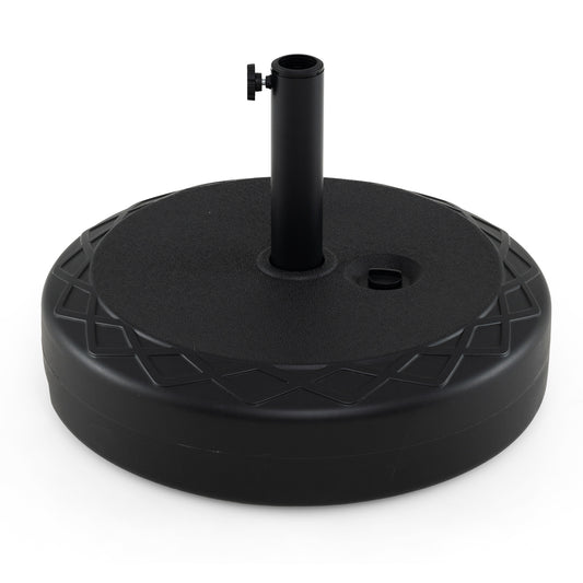 90 LBS Heavy Duty Sand Filled Umbrella Base, Black Outdoor Umbrella Bases Black at Gallery Canada