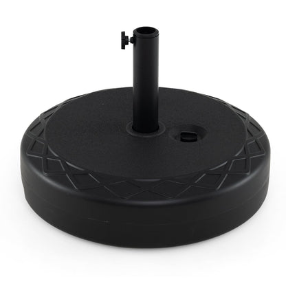 90 LBS Heavy Duty Sand Filled Umbrella Base, Black Outdoor Umbrella Bases Black at Gallery Canada