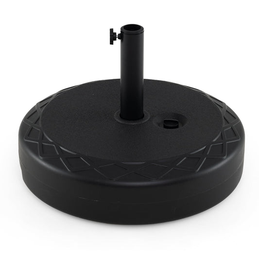 90 LBS Heavy Duty Sand Filled Umbrella Base, Black Outdoor Umbrella Bases Black at Gallery Canada