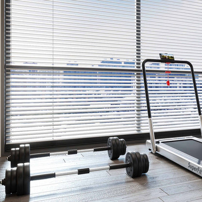 Fitness Room Set: Dumbbell Weight Set+3-in-1 3HP Folding Treadmill Exercise Machines at Gallery Canada