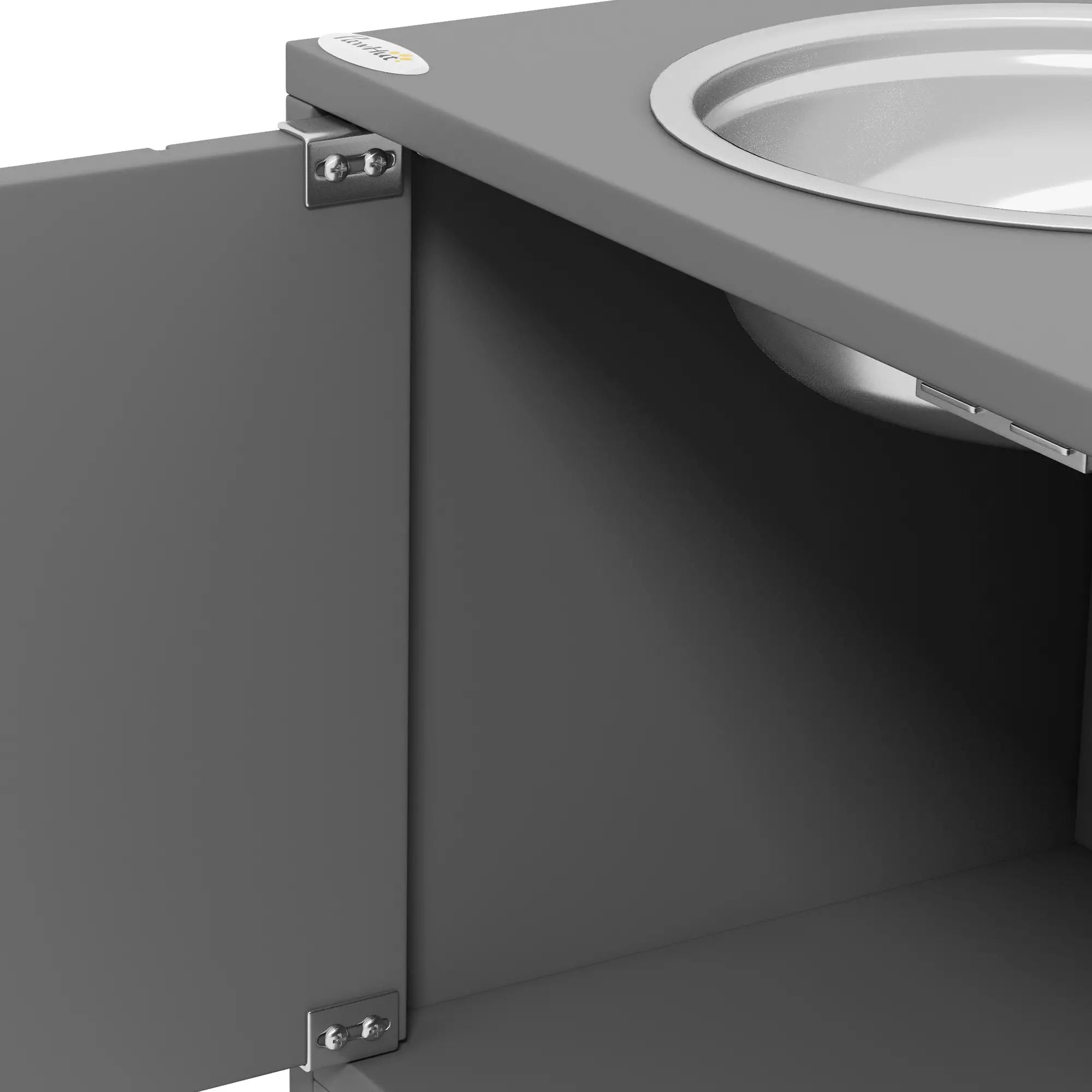 Elevated Dog Bowls for Large Dogs, 2 Stainless Steel Bowls, Grey Dog Bowls at Gallery Canada