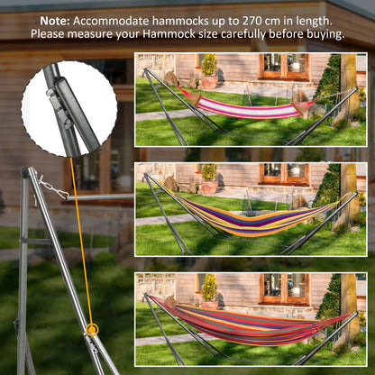 Portable Hammock Stand, 2-in-1 Net Stand, Patio, Garden, Black Hammock Stands at Gallery Canada