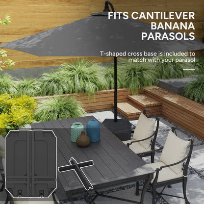 Heavy Duty Cantilever Umbrella Stand With Wheels, Water/Sand Filled Umbrella Bases at Gallery Canada