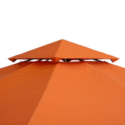 10' x 10' Square 2-Tier Gazebo Canopy Cover, Rust Red Gazebo Canopy Replacement at Gallery Canada
