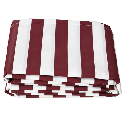 11' x 10' Retractable Awning Fabric, UV Protection, Red & White Awning Fabric Replacement at Gallery Canada
