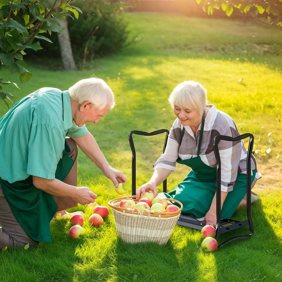 Folding Garden Kneeler Seat Stool With Thicken Pad Garden Accessories at Gallery Canada