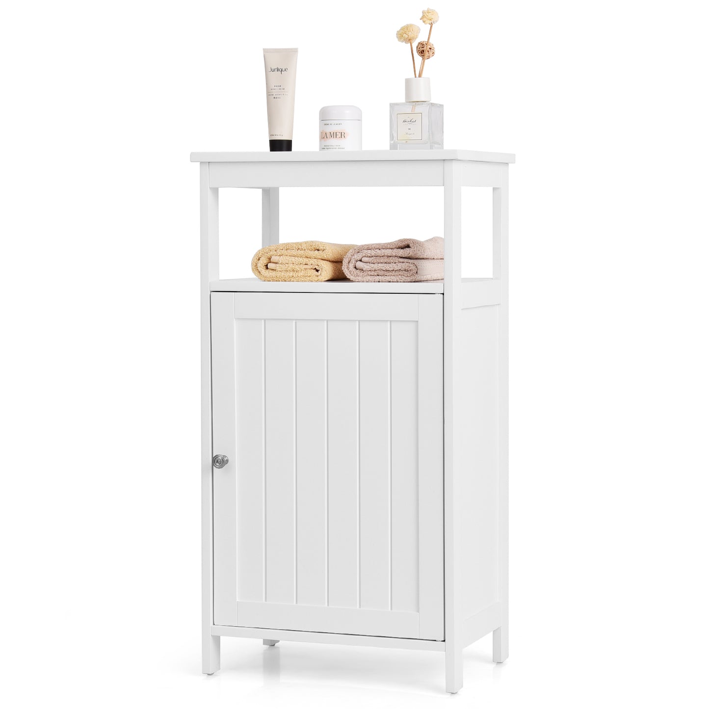 Floor Cabinet Multifunction Storage Rack Organizer Stand, White Floor Cabinets at Gallery Canada