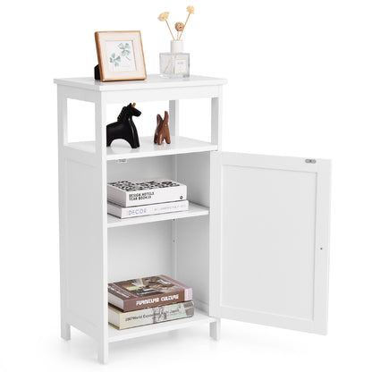 Floor Cabinet Multifunction Storage Rack Organizer Stand, White Floor Cabinets at Gallery Canada