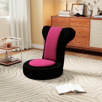 Floor Comfy Gaming Leisure Chair with Adjustable Headrest and Backrest, Pink Floor Chairs at Gallery Canada